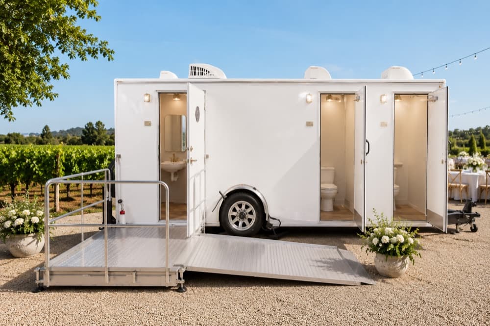 ADA-Accessible — luxury restroom trailer interior