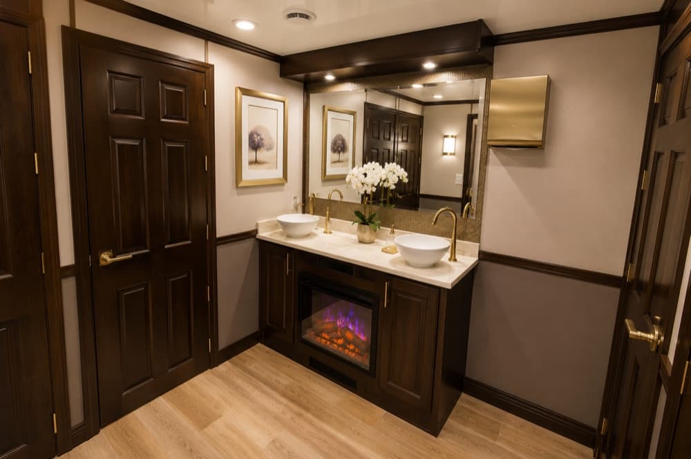 Luxury Suite — luxury restroom trailer interior